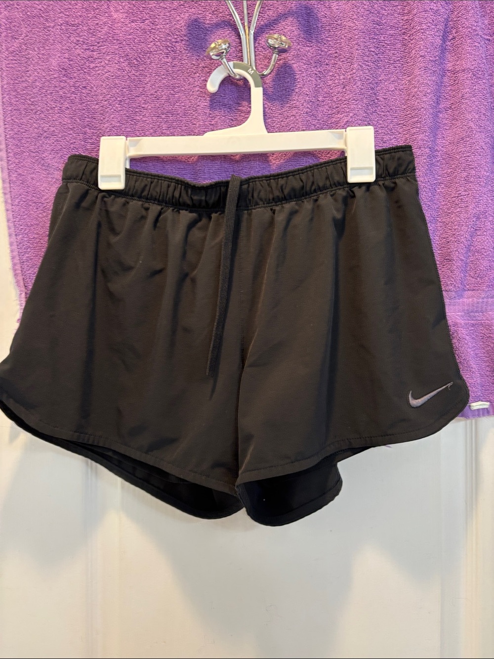 Nike Women's Black Athletic Shorts with Inner Liner